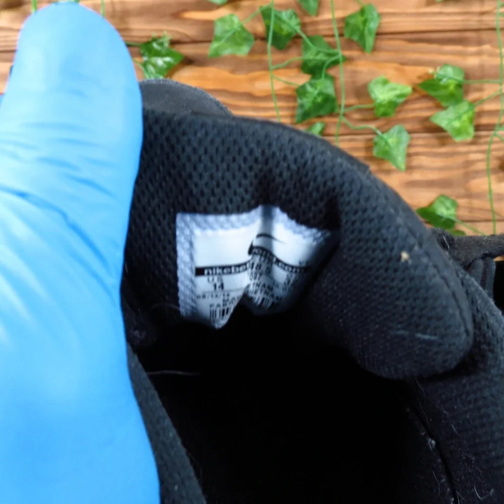 Nike Air Waffle‎ Trainer Men Running Shoes Size 14 Black Mesh Suede Retro Casual - Picture 5 of 7